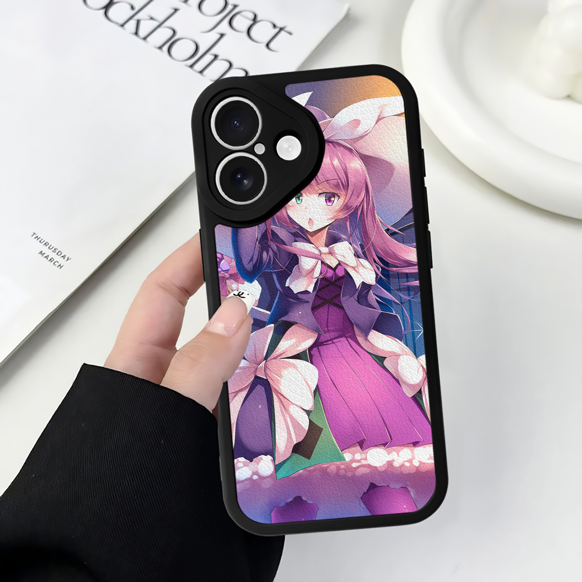 （画像用） 遊☆戯☆王 Yu-Gi-Oh! 【iPhone 16シリーズ対応】シリコンスマホケース（レザー調） 材質：シリコン